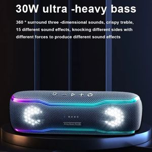 Loa không dây di động chống nước IPX7 với đèn nhấp nháy nhiều màu RGB, ghép nối TWS cho ngoài trời, nhà cửa, tiệc tùng, bãi biển, du lịch - Product Image 2