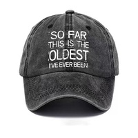 Gorras de Béisbol Americanas Retro Lavadas y Desgastadas, Personalizadas con Frases Divertidas Impresas, de Tela Suave, para Moda Urbana Diaria