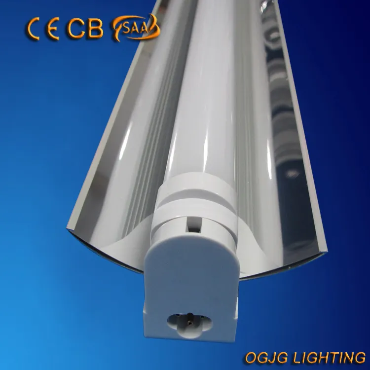 10w 20w 25w 1200mm t5 t8 refletor fluorescente comercial luzes de tubo led