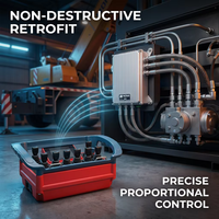 BODI Universal NM-034 12V 24V 8 Botones Doble Velocidad Impermeable Metal IP68 Interruptor de Control por Radio para Grúa de Doble Viga