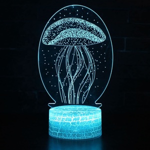 3D Lamp Animals Jellyfish Night <strong>Light</strong> Touch <strong>Table</strong> Desk Lamps 7 Color Changing LED <strong>Lights</strong> Animal Figure <strong>Table</strong> Lamp Childrenroom - Product Image 1