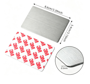 Plaque rectangulaire en acier inoxydable poli pour artisanat - Product Image 4