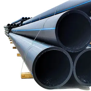 Pipa las Pe, sertifikasi pasar air Dn800 16mm 1400mm bahan Hdpe pipa pasokan air irigasi 10 Bar