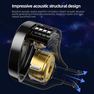 Audífonos Intrauditivos Profesionales CCA Polaris con Controlador Dinámico de Doble Cavidad y Interruptor para Audiófilos - Product Image 5