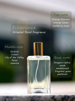 Parfum parfumé à l'eau de pluie 100ml Parfum charmant avec flacon en verre pour hommes et femmes Parfum de style arabe
