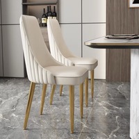 Table à manger en métal blanc au design moderne, ensemble 6 places, mobilier de maison, restaurant, table à manger de luxe avec plateau en marbre ardoise