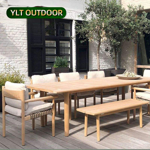 Conjunto de Muebles de Jardín de Teca, Mesas y <span class=keywords><strong>Sillas</strong></span> de Patio, Muebles de Exterior, <span class=keywords><strong>Sillas</strong></span> de Teca para Patio - Product Image 1