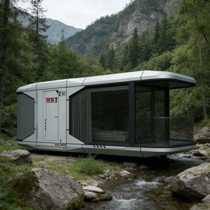 <span class=keywords><strong>Hotel</strong></span> e Ostello a Capsula Mobile a Due Piani dal Design Moderno, Camera Scenica di Tendenza per Vacanze - Product Image 5