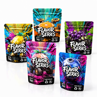 Sacs en Mylar personnalisés écologiques, compostables, refermables, avec fermeture éclair, pour l'emballage de bonbons exotiques de forme irrégulière