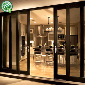 Ventanas Residenciales Impermeables de Doble Vidrio Templado con Rotura de Puente Térmico, Sistema de Puertas Corredizas de Aleación de Aluminio, Estilo Minimalista - Product Image 3