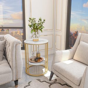 Modern Metal Coffee Table with Powder-Coated Steel <b>Frame</b> Heat-Resistant Surface and Spacious Design for Indoor or Outdoor Use - Product Image 3