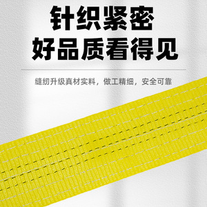 Web Sling Polyester Flat Eye And Eye 8 Mm Thickness For Crane Lifting Application - Product Image 3