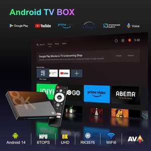 H96 MAX 8K Streaming STB Smart AI Internet OTT Set-top Box Premium para Android 14 TV Box Ultra HD 4GB/8GB RAM 32GB/128GB ROM - Product Image 2