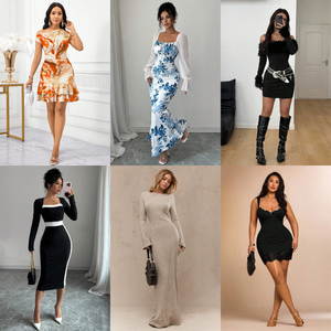 Liquidación 2025 <span class=keywords><strong>Vestidos</strong></span> Elegantes para Mujer <span class=keywords><strong>de</strong></span> <span class=keywords><strong>Shein</strong></span> al por Mayor Estilos Casuales Entrega Aleatoria Empaquetado Limpio del Fabricante en Pacas - Product Image 4