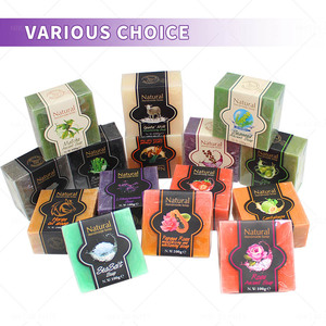 Jabón de pétalos de lavanda de lujo con logotipo de marca personalizado, barra de 100 g, paquete a granel para cadenas de supermercados - Product Image 4