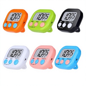 Minuteur <span class=keywords><strong>de</strong></span> cuisine avec écran LCD, design magnétique, commande par bouton - Mini <span class=keywords><strong>chronomètre</strong></span> à compte à rebours pour la cuisine, les études et le travail - Product Image 3