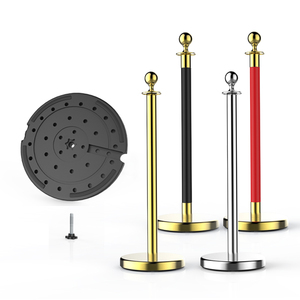 Cổ điển cuerdas Y postes dây rào cản thảm đỏ hàng đợi đứng vàng stanchion - Product Image 1
