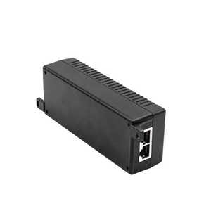 อะแดปเตอร์จ่ายไฟ POE แบบมาตรฐาน Gigabit 52V 0.58A  30W  พร้อมพอร์ต Ethernet 10/100/1000Mbps สำหรับระบบกล้องวงจรปิด สีดำ 2 พอร์ต  พร้อมกล่องพลาสติก - Product Image 2