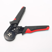 Ensemble de pinces à sertir isolées européennes tubulaires HSC8 6-4A+1200PCS, outil manuel avec poignée noire et rouge, matériau en acier