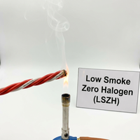 Câble d'alarme torsadé WDZN-RVS résistant au feu LSZH PVC, 90 minutes, paire torsadée, fil de signal 99,99 % OFC pour bâtiment