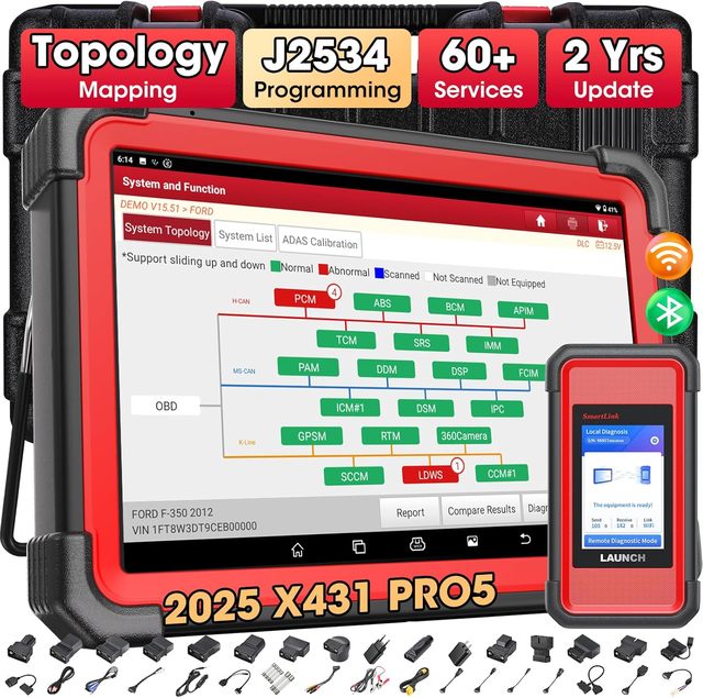 Launch X431 Pro5 OBD Intelligent Diagnosis Dual Diagnostic Modes Smartlink Ecu Programming Coding Remote Diagnostic Scanner