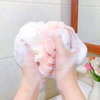 Fleur de Douche Naturelle Anti-Éparpillement Durable Douce et Moussante Ne Frottant Pas la Peau