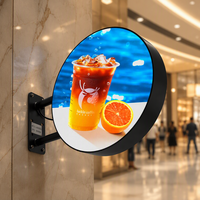 Écran LED rond intérieur couleur P2.5, écran TV circulaire extérieur, affichage double face, logo personnalisé, publicité