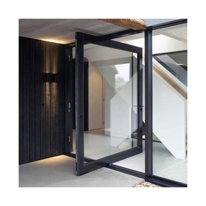Sol en verre Portes doubles extérieures Portes extérieures japonaises Ouverture de la fenêtre Portes extérieures de magasin - Product Image 1