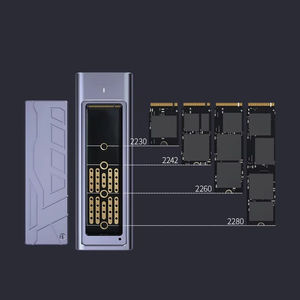 Caja Adaptadora Convertidora de SSD M.2 <span class=keywords><strong>a</strong></span> <span class=keywords><strong>USB</strong></span> 3.2 Tipo-C, Carcasa para <span class=keywords><strong>Disco</strong></span> Duro de Estado Sólido - Product Image 5