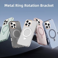 Étui de téléphone magnétique 2-en-1 avec support pour iPhone 17 Pro, 16 Pro Max, 15 Plus, 14, 13, 12 – Coque de protection antichoc pour iPhone 17 Air