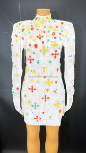 Novance autunno 2022 donna abiti personalizzati velluto <span class=keywords><strong>Verde</strong></span> taglie forti vestito <span class=keywords><strong>da</strong></span> donna per matrimonio con frange Vestidos De Gala <span class=keywords><strong>Verde</strong></span> - Product Image 4