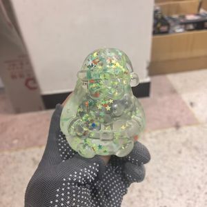 Nuevo Juguete Blandito de Papá Noel con Purpurina para Navidad, Adorno Transparente para Apretar, Recuerdo para Fiestas Infantiles, Regalo Sorpresa, Suministro de Decoración para el Aula - Product Image 4