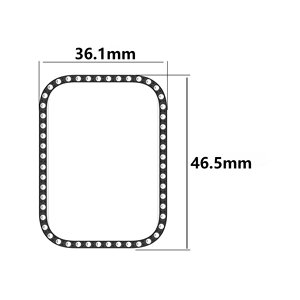 Étui de luxe scintillant pour <span class=keywords><strong>Xiaomi</strong></span> Smart Band 10 <span class=keywords><strong>Pro</strong></span>, coque de protection à une rangée de diamants, découpe ajourée, strass brillants - Product Image 6