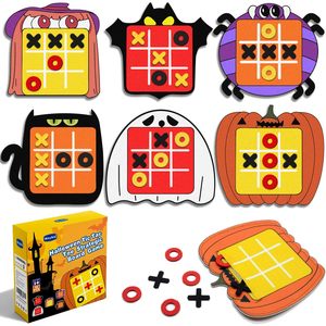 <span class=keywords><strong>Gioco</strong></span> <span class=keywords><strong>Strategico</strong></span> Mini Tic Tac Toe in Feltro, Puzzle a Nove Griglie Tascabile, Giocattolo Educativo per Genitori e Figli, Antistress - Product Image 1