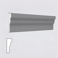 Moulure décorative murale élégante en mousse EPS haute densité ignifuge et légère pour salle d'étude