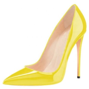 Zapatos de Tacón Alto con Punta en Pico para Mujer, Diseño Personalizado ODM/OEM, 4 Pulgadas, Talla Grande US 45, Zapatos de Tacón de Aguja para Fiesta, Estilo Básico - Product Image 2