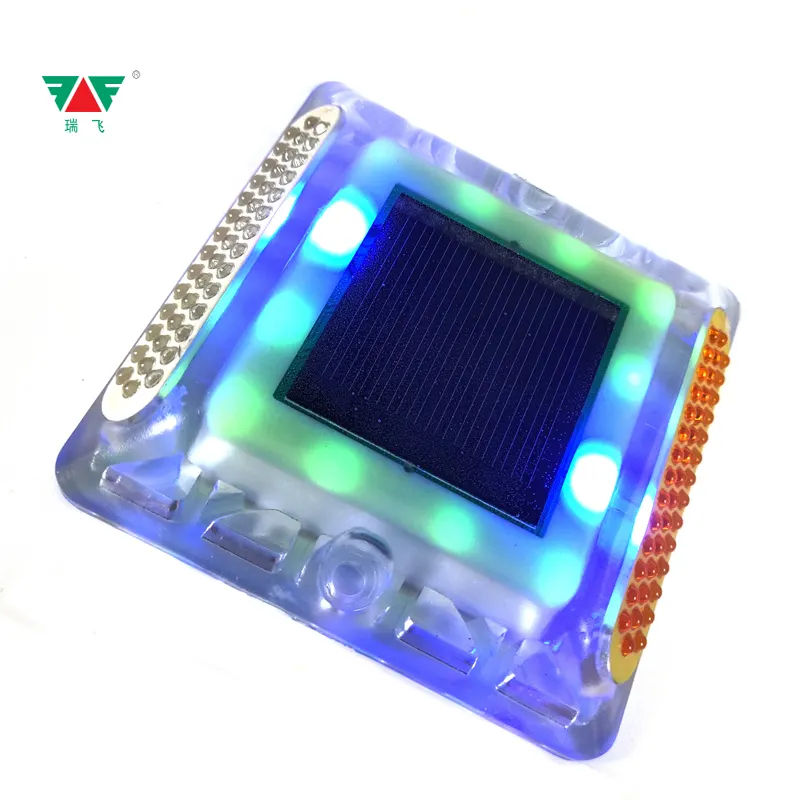 New Styles Self-Fluorescent Double Side Traffic Road Solar Stud With LED Lights