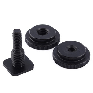 แท่นยึดฮอตชูแบบโลหะสองชั้น พร้อมสกรู 1/4-20 แบบปลดเร็วสำหรับกล้อง - Product Image 4