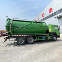 Camiones de Vacío para Aguas Residuales Sinotruck Howo 6X4 de Segunda Mano, Usados, de 15000L, 20000L, 25000L, 15M3, 20M3, 25M3, 10 Ruedas