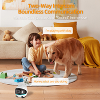 Robot de surveillance pour animaux de compagnie intelligent avec caméra UBOX, jouet pour animaux de compagnie, tumbler, audio bidirectionnel, vision nocturne, moniteur pour bébé, robot de surveillance pour animaux de compagnie WIFI