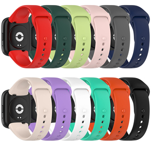 BEEFLYPOWER Nuevo Producto Correa de Repuesto de Silicona de Color Sólido para Reloj Inteligente <span class=keywords><strong>Redmi</strong></span> <span class=keywords><strong>Watch</strong></span> 3 <span class=keywords><strong>Lite</strong></span>/3 Active - Product Image 1