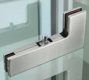 แผงเหล็กสแตนเลสหนาพิเศษ คลิปโค้งรูปทรงเจ็ดเหลี่ยม ใช้งานสะดวกสำหรับกระจกหนา 10-12 มม. - Product Image 3