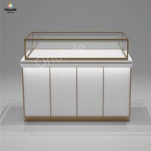 Vitrina de Joyería de Lujo de Alta Gama en Acero Inoxidable y Vidrio con Iluminación LED, Ecológica, Tamaño Personalizable, Elegante Exhibidor - Product Image 2