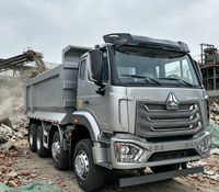 Truk Tambang HOWO 8X4 Bekas Murah Mesin Weichai 371HP Standar Euro II Untuk Ekspor Pasar Afrika
