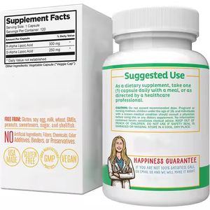 แคปซูลกรดอัลฟาไลโปอิคผลิตภัณฑ์เสริมสุขภาพสำหรับใช้ทุกวัน - Product Image 3