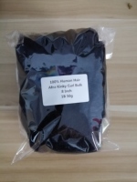 Estensioni di Capelli Umani Afro Kinky Bulk 100% Naturali, 8 Pollici, 50g, per Dreadlocks e Locs