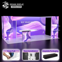 Stand d'exposition modulaire JC Factory, taille personnalisée 10x10 pieds, boîte lumineuse LED modulaire, nouveau design, stand d'exposition pour salon professionnel