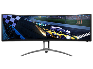 Monitor para juegos Aoc Ag493ucx2 con pantalla curva, Freesync Premium, curvatura 1800r, 165hz, VA, 1ms, ultra ancho, 5wx2, altavoces estéreo - Product Image 2