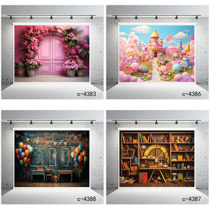 Cartoon Kinder Geburtstags feier Fotografie Hintergrund, <span class=keywords><strong>Baby</strong></span> party Dekoration Banner, 1. Geburtstag Hintergrund Stoff - Product Image 2