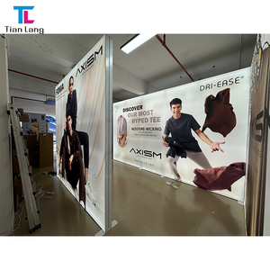 Durable 20x8ft Aluminum Frame SEG Fabric LED Display Stand Backlit Exhibition Booth Design for Trade Show <b>Advertising</b> Equipment - Product Image 3